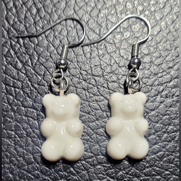 Jewelry - White Gummy Bear Earrings
